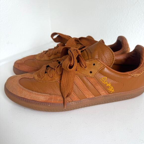 Adidas x Jonah Hill Samba Sneakers Brown Leather Size 13‎ Men FX1471 main image 10